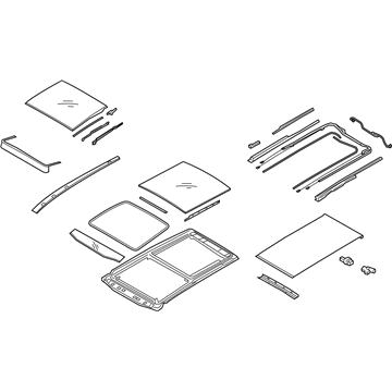 Kia 81600C5000BGA Sunroof Assembly