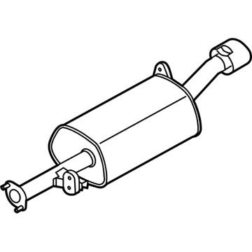 Kia 287301M200 Rear Muffler Assembly