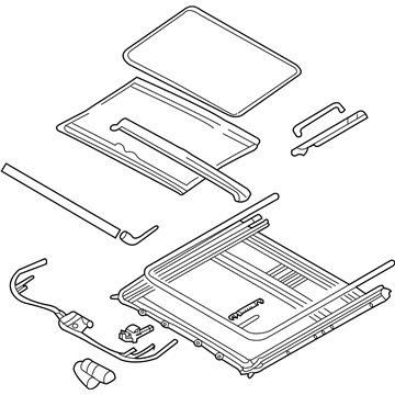 Kia 816004D010QW Sunroof Assembly