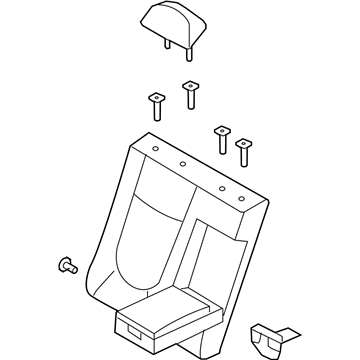 Kia 894012F701193 Back Assembly-Rear Seat RH