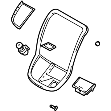 2005 Kia Sedona Dash Panel Vent Portion Covers - 0K54B64320RW