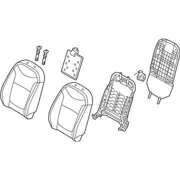 Kia 88300E4030ASW Back Assembly-Front Seat Driver