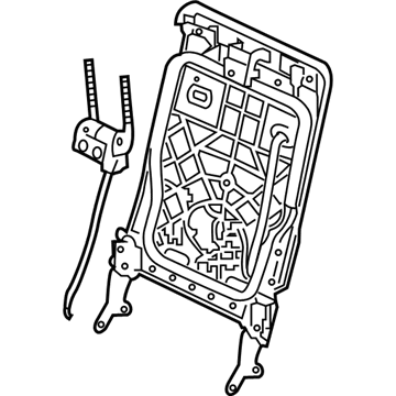 Kia 89311C6500 Frame Assembly-3RD Seat Back