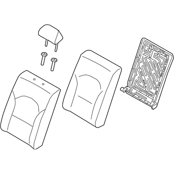 Kia 89300M7020B4P Back Assembly-Rr Seat