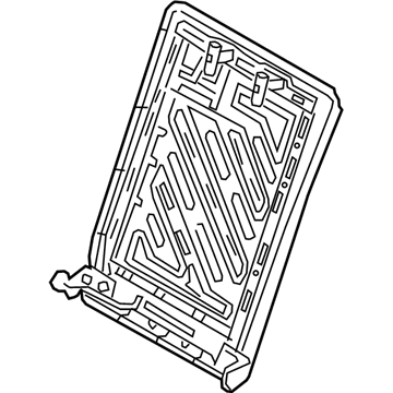 Kia 89310M7500 Frame Assembly-Rr Seat B