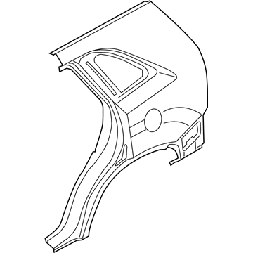 Kia 715041UC01 Panel Assembly-Quarter Outer