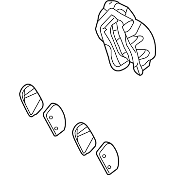 2007 Kia Sedona Brake Caliper - 581104D600