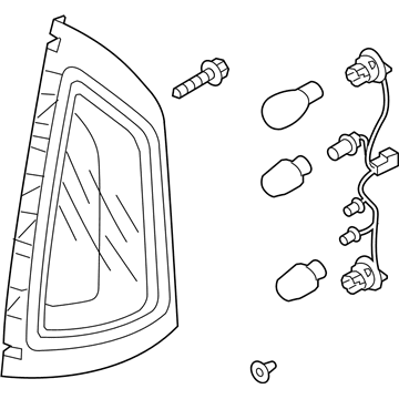 Kia 924202K510 Lens & Housing-Rear Combination Lamp