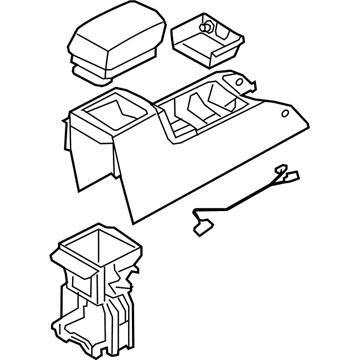 2007 Kia Rondo Center Console Base - 846201D0005T