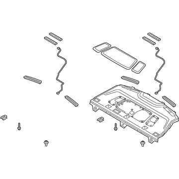 Kia 85610D4120WK Trim Assembly-Package Tray