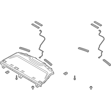 Kia 85610D4021WK Trim Assembly-Package Tray