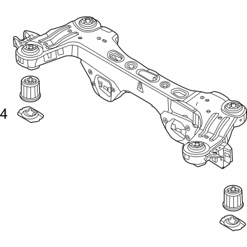 Kia 55405R0000 CROSSMEMBER-Rr