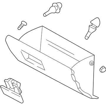 2004 Kia Rio Glove Box - 84510FD200BT