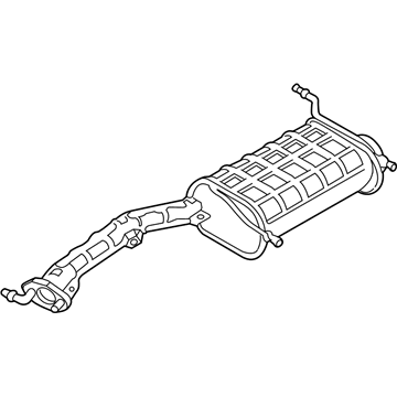 2001 Kia Sportage Muffler - 0K07B40100B