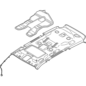 Kia 854104DDA1TW Headlining Assembly