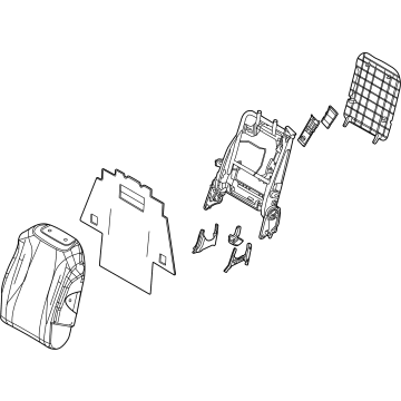 Kia 89300R0850K5V Back Assembly-2ND Seat,L