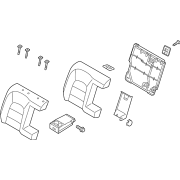 Kia 89400A7670K3F Back Assembly-Rear Seat RH