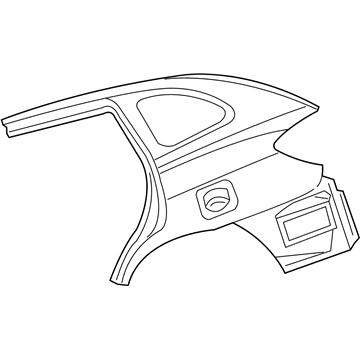 Kia 0K3YB71300A Panel-Rear Fender, LH