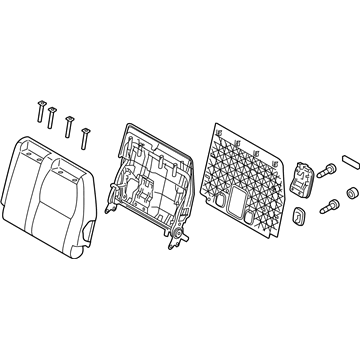 Kia 89300A9930DLB Back Assembly-3RD Seat,L