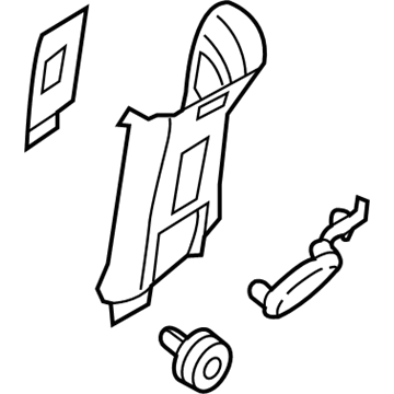 Kia 85860A9500GBU Trim Assembly-Rear Pillar