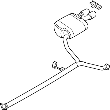 Kia 28711L3900 Rear Muffler Assembly, Right