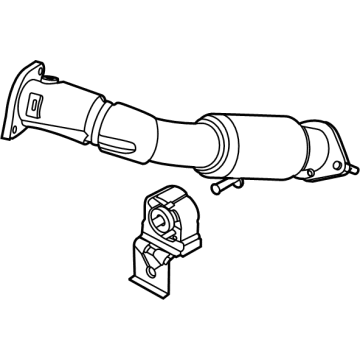 Kia 28610L0800 Front Muffler Assembly