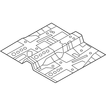 Kia 651104U000 Panel Assembly-Center Floor