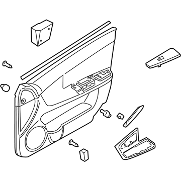 Kia 823012F040R7 Panel Complete-Front Door Trim