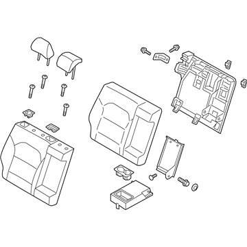 Kia 89400G5010AY4 Back Assembly-Rear Seat RH