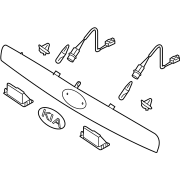 Kia 925011L100 Lamp Assembly-License Plate