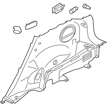 Kia 857403W000WK Trim Assembly-Luggage Side