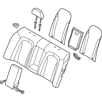 Kia 893004U010AL9 Back Assembly-Rear Seat