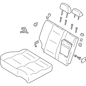 Kia 890043E011GW6 Seat-Rear,RH