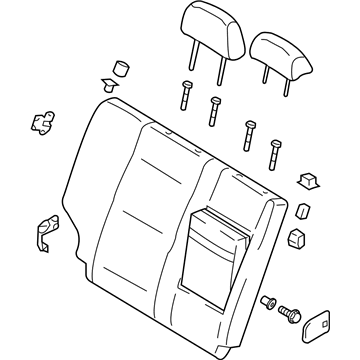 Kia 894003E010CY4 Back Assembly-Rear Seat,RH