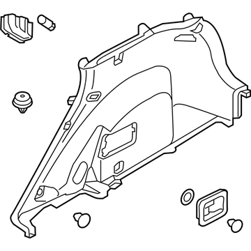 Kia 85740Q4300WK Trim Assembly-Luggage Si