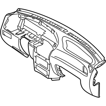 Kia 0K32C6040178 Frame-Instrument Panel