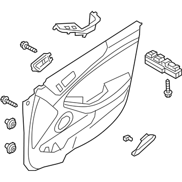 Kia 823013R745GDU Panel Complete-Front Door Trim