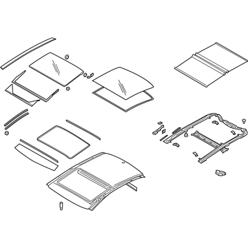 Kia 816003R630TXA Sunroof Assembly