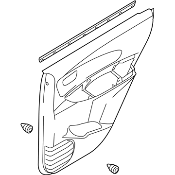 Kia 833021F100EZ Panel Complete-Rear Door Trim