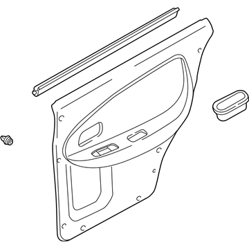 Kia 0K2AB68520N96 Trim-Rear Door,RH