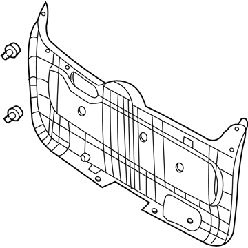 Kia 817504D010KS Panel Assembly-Tail Gate