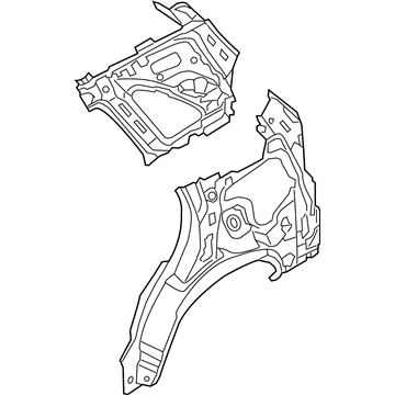 Kia 716011U800 Panel Assembly-Quarter Inner Complete