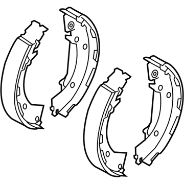 2020 Kia Rio Parking Brake Shoe - 58350H9A00