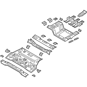 Kia 65510A8500 Panel Assembly-Rear Floor