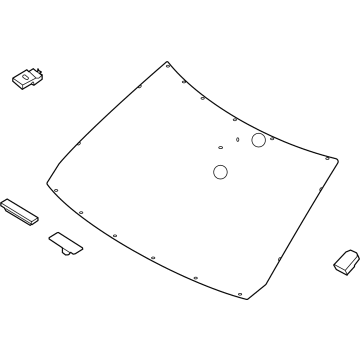 Kia 86110R0471 GLASS ASSY-WINDSHIEL