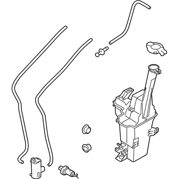 Kia 98610D9101 Washer Reservoir & Pump Assembly