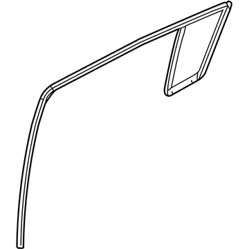 Kia 835413W000 Run Assembly-Rear Door Window Glass