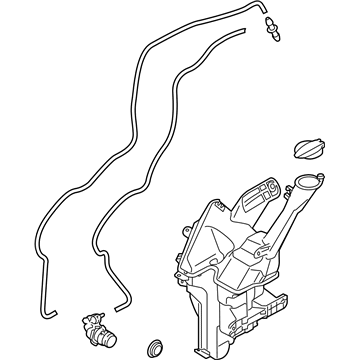 Kia 98610B2000 Washer Reservoir & Pump Assembly