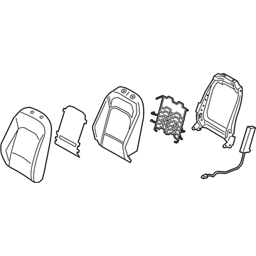 Kia 88300K0360SM6 Back Assembly-Fr Seat,LH