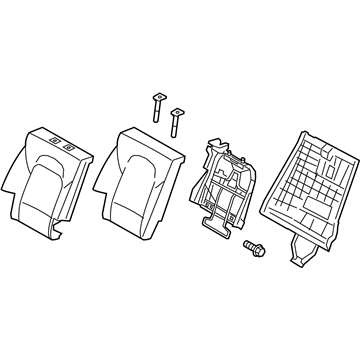 Kia 894001U750BD7 Back Assembly-2ND Seat,R